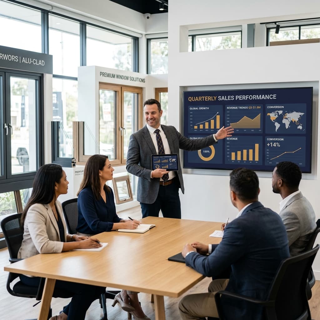 Professional reviewing business growth systems